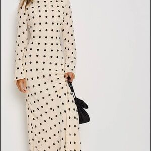 Esra Polka Dot Maxi Dress
